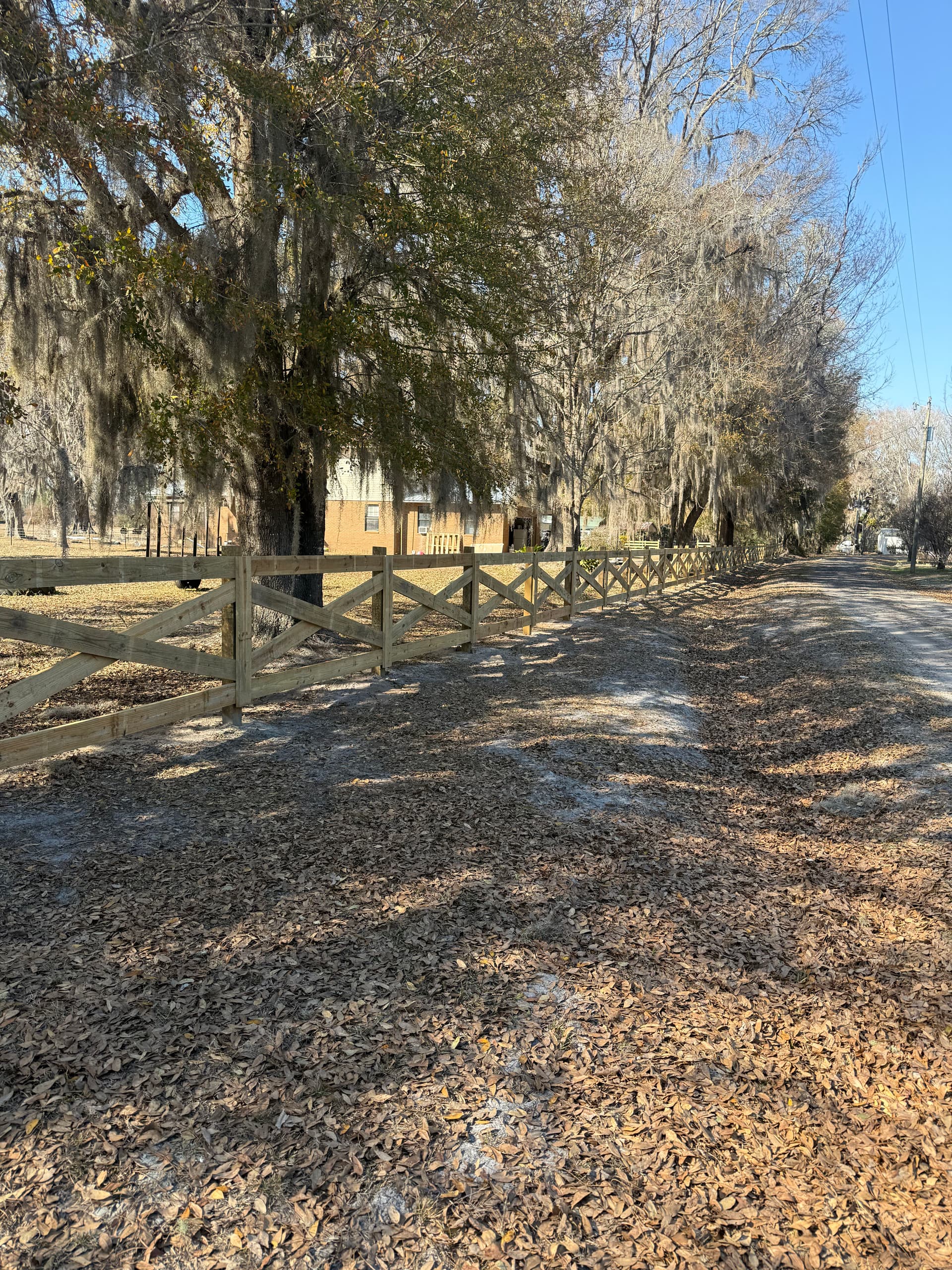 New Cross-Buck Fence Installation in Sanderson, FL